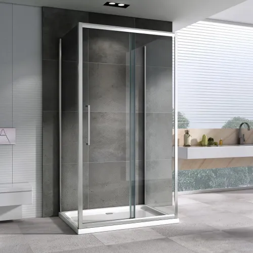 Душевой уголок 130x75 см Abber Schwarzer Diamant AG30130H-S75-S75 прозрачное