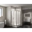 Душевой уголок 80x80 см BelBagno DUE-A-2-80-C-Cr прозрачное