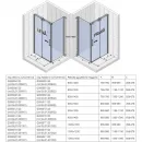 Душевой уголок Riho Ocean O203 G006015120 139x88 см R, профиль хром, стекло прозрачное