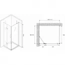Душевой уголок 110x70 см Abber Zart AG08110-S71 прозрачное