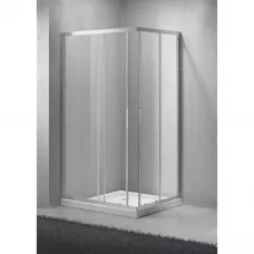 Душевой уголок 120x80 см BelBagno SELA-AH-2-120/80-Ch-Cr текстурное стекло