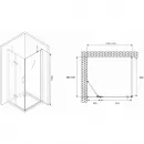 Душевой уголок 120x70 см Abber Zart AG08120-S71 прозрачное