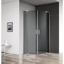 Душевой уголок 90-100x90-100 см Cezares SLIDER-R-2-90/100-GRIGIO-Cr графитовое