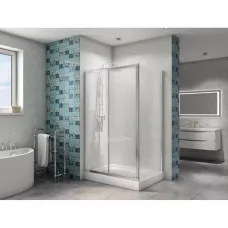 Душевой уголок 120x90 см BelBagno DUE-AH-1-120/90-C-CR прозрачное