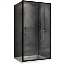 Душевой уголок 150x50 см Abber Schwarzer Diamant AG30150B5-S50B5 прозрачное