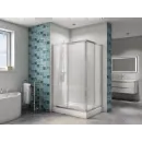 Душевой уголок 100x80 см BelBagno DUE-AH-2-100/80-C-Cr прозрачное