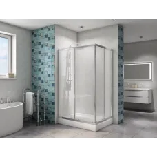 Душевой уголок 120x80 см BelBagno DUE-AH-2-120/80-C-Cr прозрачное