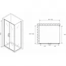 Душевой уголок 100x100 см Abber Sonnenstrand AG04100C-S100 прозрачное