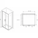 Душевой уголок 100x70 см Abber Sonnenstrand AG04100C-S70 прозрачное