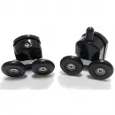 Душевой уголок 150x60 см Abber Schwarzer Diamant AG30150BH-S60B-S60B прозрачное