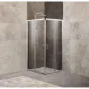 Душевой уголок 75-90x75-90 см Belbagno UNIQUE-A-2-75/90-C-Cr прозрачное