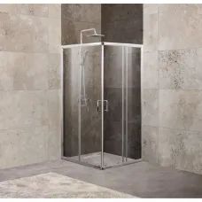 Душевой уголок 75-90x75-90 см Belbagno UNIQUE-A-2-75/90-C-Cr прозрачное