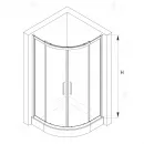 Душевой уголок 100x100 см RGW CL-54-B Classic 32095400-14 прозрачное