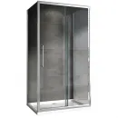 Душевой уголок 150x50 см Abber Schwarzer Diamant AG30150H-S50-S50 прозрачное