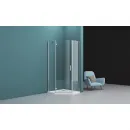 Душевой уголок 100x100 см BelBagno Kraft KRAFT-P-1-100-C-Cr-L прозрачное