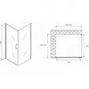 Душевой уголок 100x70 см Abber Sonnenstrand AG04100-S70 прозрачное