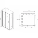 Душевой уголок 100x100 см Abber Sonnenstrand AG04100MS-S100M матовое