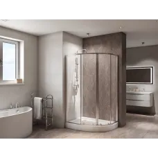 Душевой уголок 100x80 см BelBagno DUE-RH-2-100/80-C-Cr прозрачное