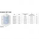 Душевой уголок Riho Scandic NXT X309 G001108121 97,2x97,2 см, профиль черный матовый, стекло прозрачное