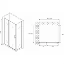 Душевой уголок 100x70 см Abber Sonnenstrand AG04100S-S70 прозрачное