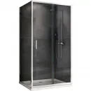 Душевой уголок 140x80 см Abber Schwarzer Diamant AG301405-S805 прозрачное