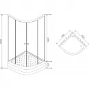 Душевой уголок 90x90 см Damixa Origin Evo 82G-301-090WT
