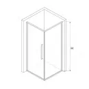 Душевой уголок 100,5x100 см RGW SV-35 (SV-02+Z-050-3) Stilvoll 06323500-011 прозрачное