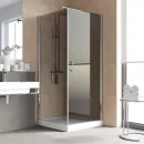 Душевой уголок Vegas Glass EP-Fis LUX 90*100 08 07 R 90x100 см R, профиль хром, стекло графитовое