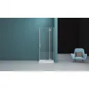 Душевой уголок 100x80 см BelBagno Kraft KRAFT-AH-12-100/80-C-Cr-R прозрачное