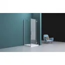 Душевой уголок 100x90 см BelBagno Kraft KRAFT-AH-12-100/90-C-Cr-R прозрачное