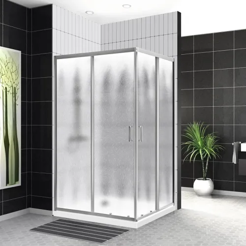 Душевой уголок BelBagno Uno UNO-195-AH-2-100/80-CH-CR 100x80 см, профиль хром, стекло шиншилла