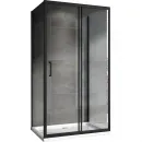 Душевой уголок 100x50 см Abber Schwarzer Diamant AG30100B-S50B-S50B прозрачное