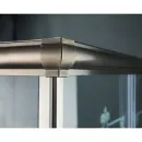 Душевой уголок 100x100 см Cezares GIUBILEO-A-2-100-SCORREVOLE-CP-G прозрачное c матовым узором