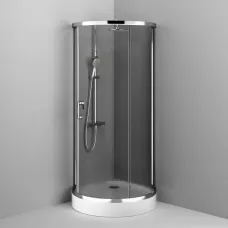 Душевой уголок без поддона 95x95 см Am.Pm Like Round W83G-333-095CG тонированное
