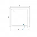 Душевой уголок 100,5x80 см RGW SV-43B (SV-02B+Z-050-3B) Stilvoll 06324308-014 прозрачное
