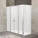 Душевой уголок 150-180x90 см BelBagno UNIQUE-AH-21-150/180-90-M-Cr матовое
