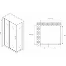 Душевой уголок 110x80 см Abber Sonnenstrand AG04110S-S80 прозрачное