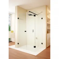 Душевой уголок Riho Scandic NXT X204 G001087121 137,2x77,2 см L, профиль черный матовый, стекло прозрачное