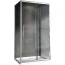 Душевой уголок 140x75 см Abber Schwarzer Diamant AG30140H-S75-S75 прозрачное