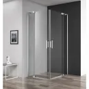 Душевой уголок 100-110x70-80 см Cezares SLIDER-AH-2-70/80-100/110-C-Cr прозрачное