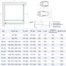 Душевой уголок Vegas Glass EP-Fis LUX 90*110 08 crystalvision R 90x110 см R, профиль хром, стекло прозрачное