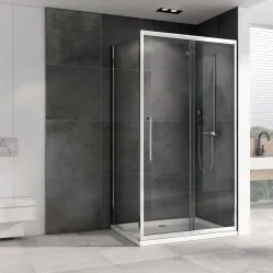 Душевой уголок 140x85 см Abber Schwarzer Diamant AG30140H-S85 прозрачное