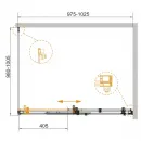 Душевой уголок 100x100 см Cezares STYLUS-SOFT-A-1-100/100-C-Cr прозрачное