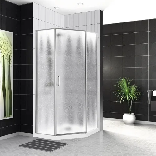 Душевой уголок BelBagno Uno UNO-195-P-1-90-CH-CR 90x90 см, профиль хром, стекло шиншилла