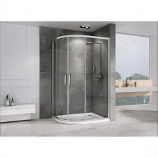 Душевой уголок 110x80 см Abber Schwarzer Diamant AG01118 прозрачное