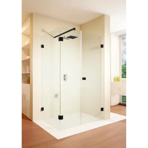 Душевой уголок Riho Scandic NXT X204 G001090121 137,2x87,2 см R, профиль черный матовый, стекло прозрачное