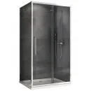 Душевой уголок 130x50 см Abber Schwarzer Diamant AG30130H-S50 прозрачное