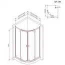 Душевой уголок с поддоном 90x90 см AM.PM X-Joy W88E-205-090BT прозрачное