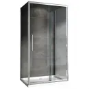 Душевой уголок 130x50 см Abber Schwarzer Diamant AG30130H-S50-S50 прозрачное