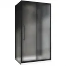 Душевой уголок 120x70 см Abber Schwarzer Diamant AG30120BMH-S70BM-S70BM матовое